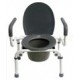 Drop-Arm Steel Commode