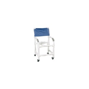 PVC Shower Commode Chair, Standard 18&rdquo;