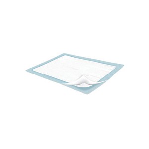 Disposable Protective Underpads, 30&rdquo;x30&rdquo;, Blue, Light Absorbency