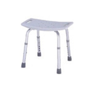 Shower Bench without back, Curved Rectangular seat