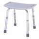 Shower Bench without back, Curved Rectangular seat