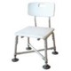 Shower Bench with square seat and backrest