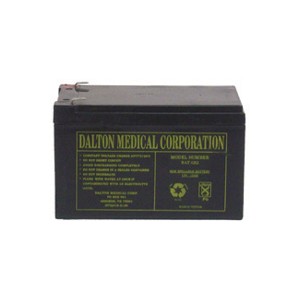 12V, 12AH Battery, 5 15/16" x 3 7/18" x 3 5/8", Wt 9 lbs