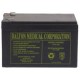12V, 12AH Battery, 5 15/16" x 3 7/18" x 3 5/8", Wt 9 lbs