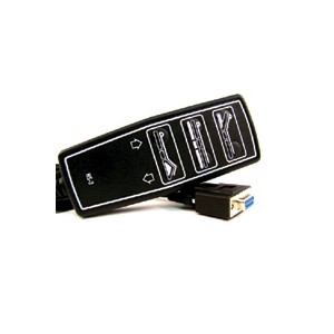 Screw-on connector 6 functions, 9 pin female