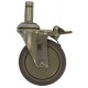 4 7/8" Caster with 7/8" stem with Brake