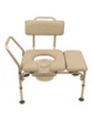 Padded Transfer Bench with Commode Opening