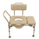 Padded Transfer Bench with Commode Opening