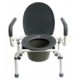  Drop-Arm Steel Commode