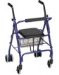 Rollator with Weight Activated Brake System, Blue, Weight limit 250 lbs
